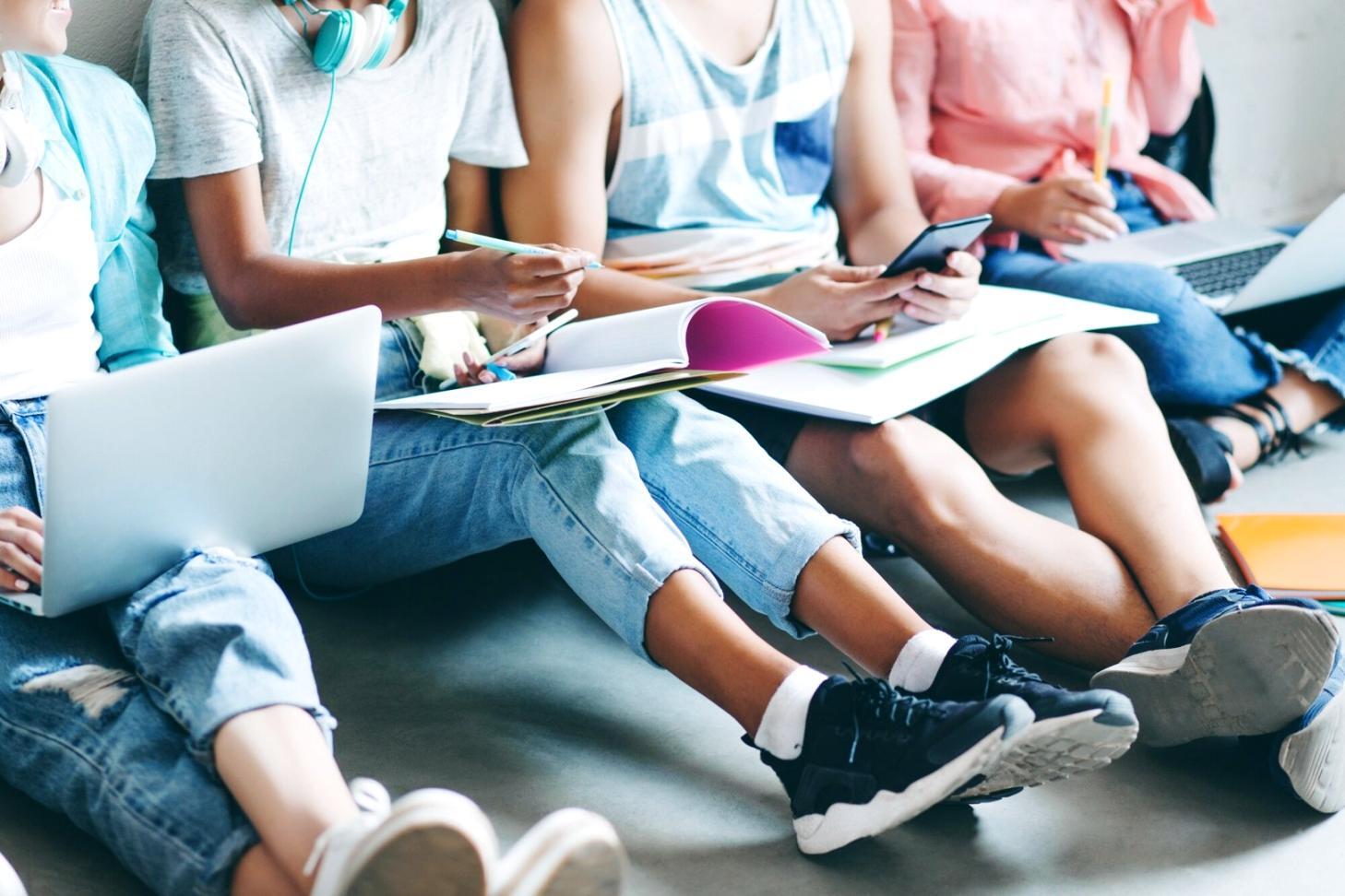 Server room with organized infrastructure setup